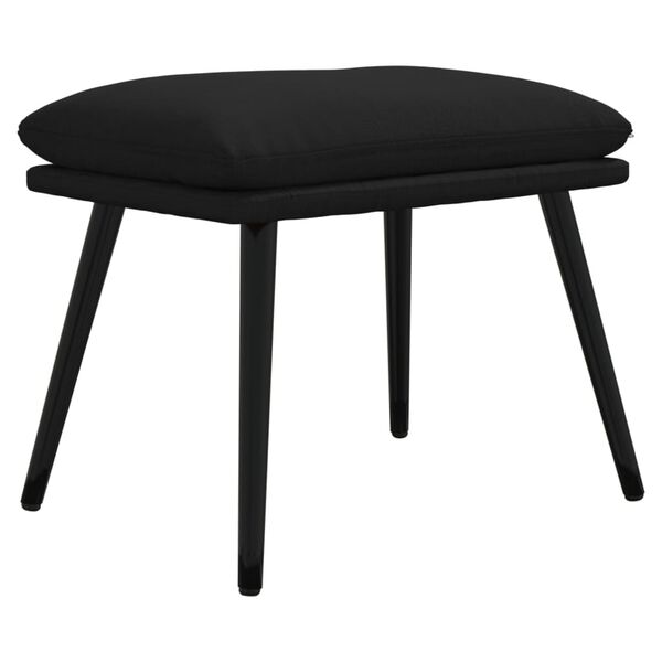 vidaXL Podnožka čern&aacute; 45x30x35 cm tkanina z mikrovl&aacute;kna