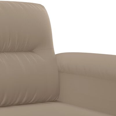vidaXL 2dílná sedací souprava s polštáři taupe tkanina z mikrovlákna