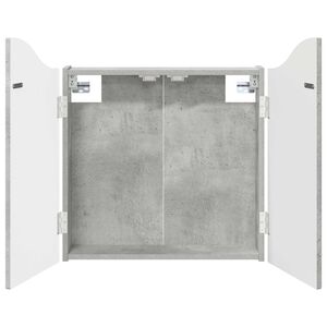 vidaXL Skř&iacute;ň na terče Betonově &scaron;ed&aacute; 56 x 12 x 63 cm Kompozitn&iacute; dřevo