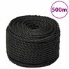 vidaXL Pracovn&iacute; lano čern&eacute; 10 mm 500 m polypropylen