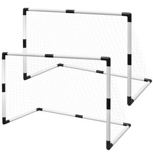 Set branky na minifotbal 2 ks pro děti 91,5 x 48 x 61 cm