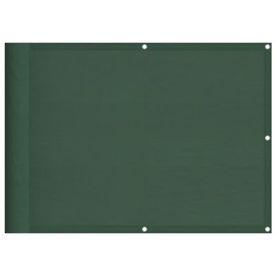 vidaXL Balkonová zástěna tmavě zelená 75x1000 cm 100% polyester oxford