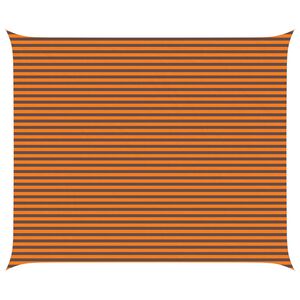 vidaXL Slunečn&iacute; plachta Oranžov&aacute; a hněd&aacute; 6 x 5 m 100% polyester Oxford