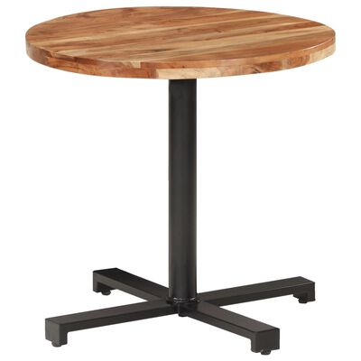 vidaXL Bistro stůl kulatý Ø 80 x 75 cm masivní akáciové dřevo