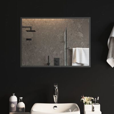 vidaXL Koupelnové zrcadlo s LED osvětlením 70x50 cm