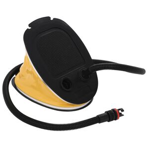 vidaXL Nožn&iacute; pumpa 21 x 29,5 cm PP a PE &scaron;ed&aacute; a žlut&aacute;