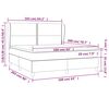 vidaXL Box spring postel s matrac&iacute; tmavě modr&aacute; 160x200 cm samet