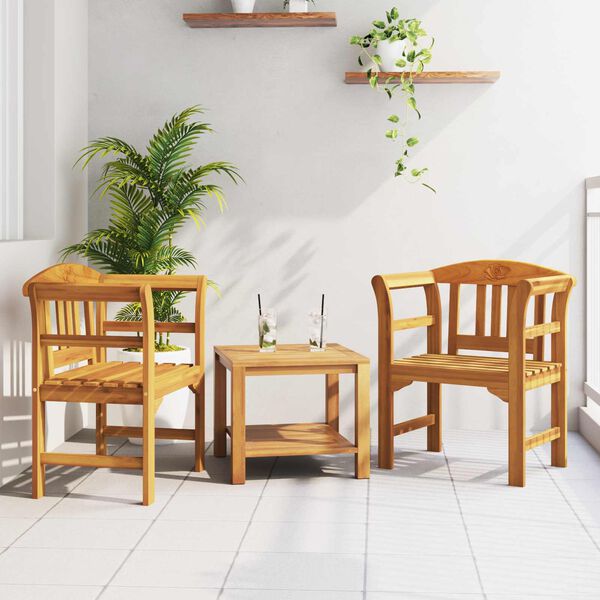 vidaXL lavice s pol&scaron;t&aacute;řem Př&iacute;rodn&iacute; olejov&yacute; n&aacute;těr 68,5 x 46 x 82,5 cm