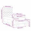 vidaXL Postel s boxspringem s matrac&iacute; s čelo Čern&aacute; 100 x 200 cm textil