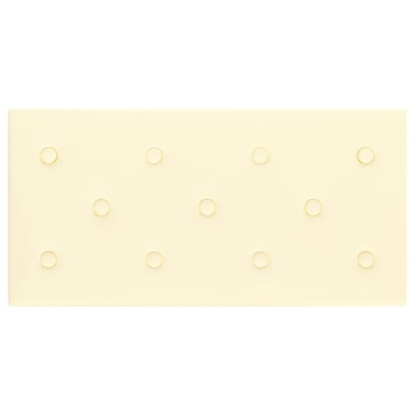 vidaXL N&aacute;stěnn&yacute; čeln&iacute;k 12 pcs Kr&eacute;mov&aacute; 60 x 30 cm Uměl&aacute; kůže