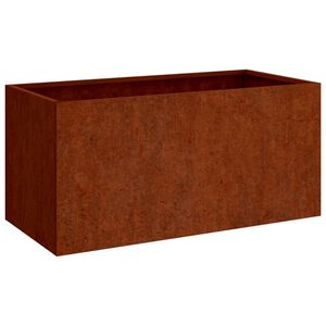 vidaXL Truhl&iacute;k 62x30x29 cm cortenov&aacute; ocel