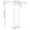 vidaXL Posuvné dveře Přírodní 61 x 198,5 cm