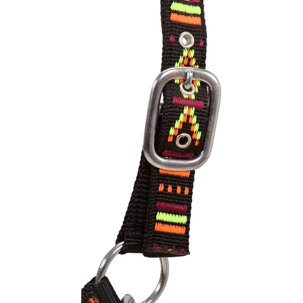 vidaXL Ohl&aacute;vky na koně 2 ks nylonov&eacute; velikost pony čern&eacute;