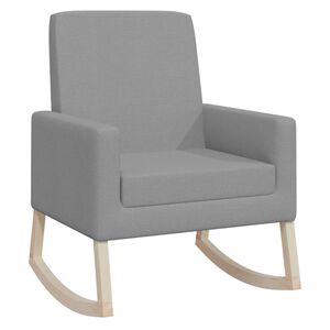 vidaXL Houpac&iacute; křeslo světle &scaron;ed&eacute; textil