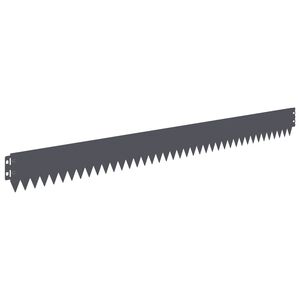 vidaXL Okraj tr&aacute;vn&iacute;ku 10 ks 103 x 10 cm Ocel Antracitov&aacute;