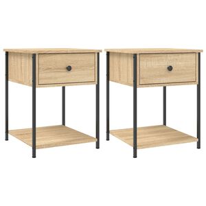 vidaXL Nočn&iacute; stolky 2 ks dub sonoma 44 x 45 x 58 cm kompozitn&iacute; dřevo