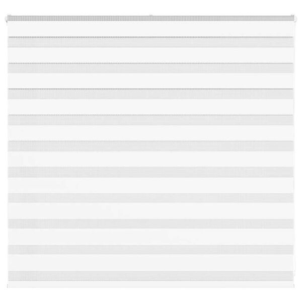 vidaXL Zebra roleta b&iacute;l&aacute; 155x100 cm &scaron;&iacute;řka l&aacute;tky 150,9 cm polyester