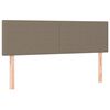 vidaXL Box spring postel s matrac&iacute; taupe 140x190 cm textil