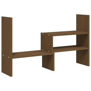 vidaXL Stojan na monitor medově hněd&yacute; (39&ndash;72)x17x43cm masivn&iacute; borovice