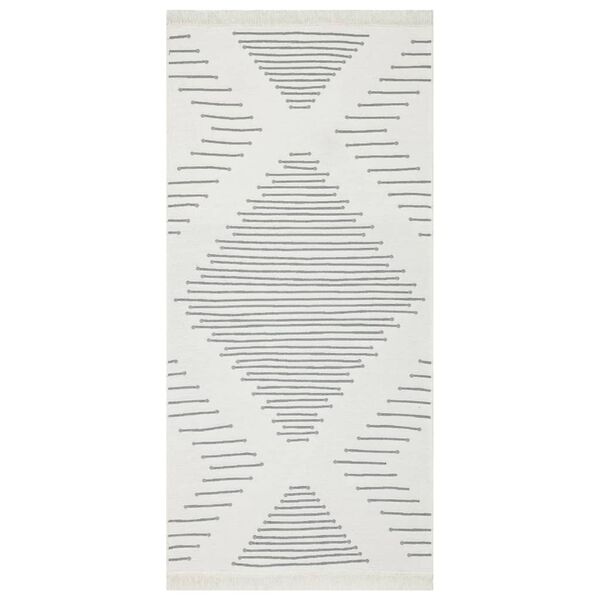 vidaXL Koberec tmavě &scaron;ed&yacute; 100 x 200 cm bavlna