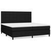 vidaXL Box spring postel s matrac&iacute; čern&aacute; 200x200 cm textil
