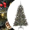vidaXL Uměl&yacute; v&aacute;nočn&iacute; stromeček Zelen&aacute; 180 cm PVC, plast a ocel