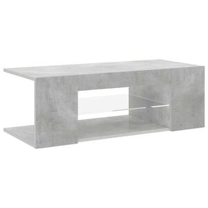 vidaXL TV skř&iacute;ňka s LED osvětlen&iacute;m betonově &scaron;ed&aacute; 90 x 39 x 30 cm