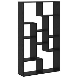 vidaXL Knihovna 8 &uacute;rovn&iacute; 72 x 20 x 120,5 cm Kompozitn&iacute; dřevo Čern&yacute; dub