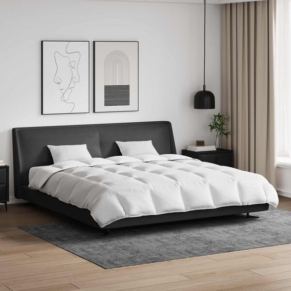 vidaXL Sada přikrývek s polštářem 3 pcs Bílá Peří