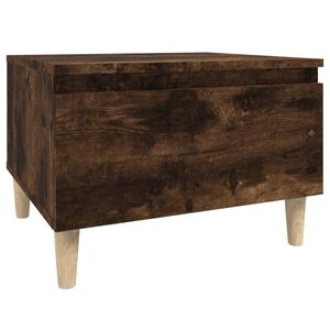 vidaXL Odkl&aacute;dac&iacute; stolek kouřov&yacute; dub 50 x 46 x 35 cm kompozitn&iacute; dřevo
