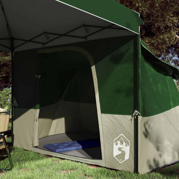 vidaXL Sada Camping Stanů se střechou 2 pcs Zelen&aacute; Taffeta a Tkanina