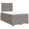 vidaXL Box spring postel s matrac&iacute; taupe 120x190 cm textil