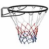 vidaXL Basketbalová obroučka černá 45 cm ocel