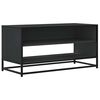vidaXL TV skř&iacute;ňka čern&aacute; 91 x 40 x 46 cm kompozitn&iacute; dřevo a kov