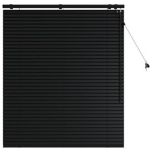 vidaXL Venet &scaron;koln&iacute; žaluzie Čern&aacute; 110 x 130 cm 35 mm Masivn&iacute; paulovnie