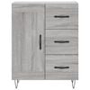 vidaXL Skř&iacute;ň highboard &scaron;ed&aacute; sonoma 69,5 x 34 x 180 cm kompozitn&iacute; dřevo