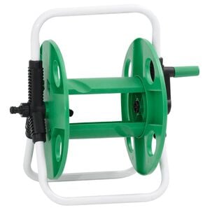 vidaXL Volně stoj&iacute;c&iacute; zelen&yacute; hadicov&yacute; navij&aacute;k pro 45m 1/2" hadici ocel