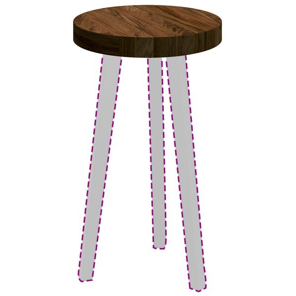 vidaXL Deska stolu Světle hněd&aacute; &Oslash; 30 x 4 cm Masivn&iacute; dubov&eacute; dřevo