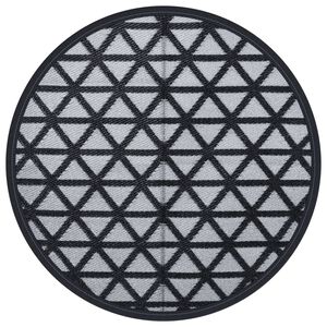 vidaXL Venkovn&iacute; koberec ARAKIL čern&yacute; &Oslash; 160 cm PP