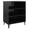 vidaXL Př&iacute;born&iacute;k čern&yacute; s vysok&yacute;m leskem 57x35x70 cm kompozitn&iacute; dřevo