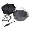 vidaXL Litinov&yacute; hrnec 5,6 L Dutch Oven s př&iacute;slu&scaron;enstv&iacute;m