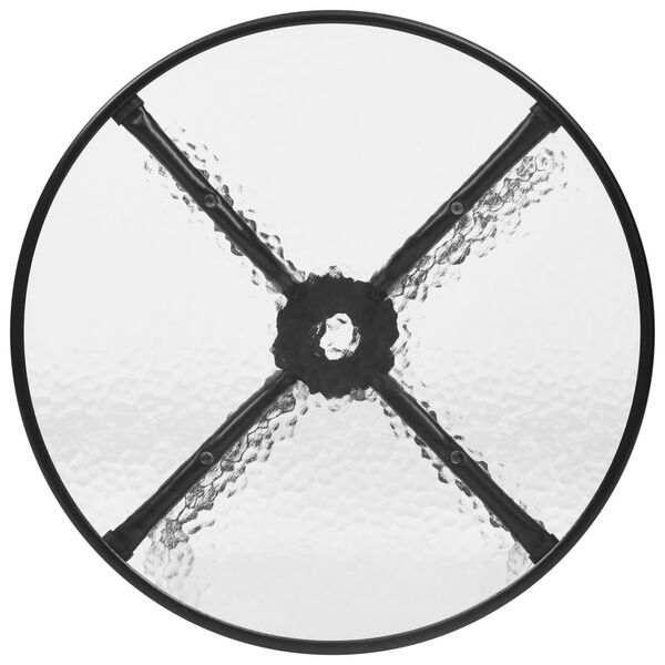 vidaXL 5d&iacute;ln&yacute; zahradn&iacute; j&iacute;deln&iacute; set čern&yacute;