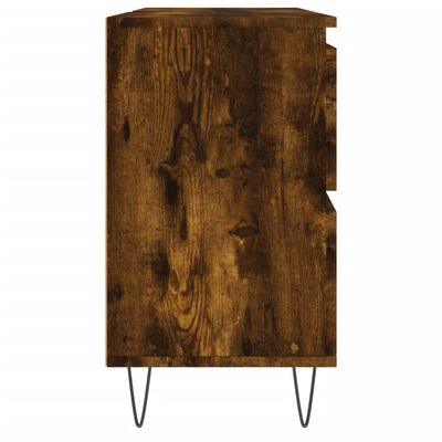 vidaXL Koupelnová skříňka kouřový dub 80 x 33 x 60 cm kompozitní dřevo