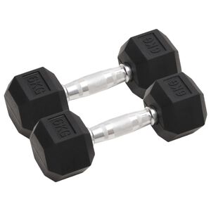 vidaXL Jednoručn&iacute; činky 2 ks 6 kg cel&aacute; litina