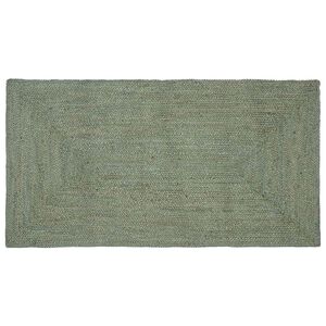 vidaXL Kusov&eacute; koberce Obd&eacute;ln&iacute;kov&yacute; Olivově zelen&aacute; 60 x 110 cm juta