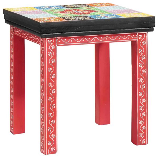 vidaXL Nesting stůl Hnědá 38 x 38 x 41.5 cm Masivní magnovníkové dřevo