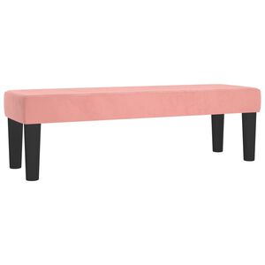 vidaXL Lavice růžov&aacute; 100x30x30 cm samet