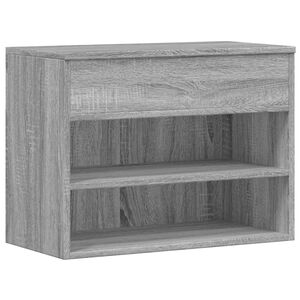 vidaXL Lavice s botn&iacute;kem &scaron;ed&aacute; sonoma 60 x 30 x 45 cm kompozitn&iacute; dřevo
