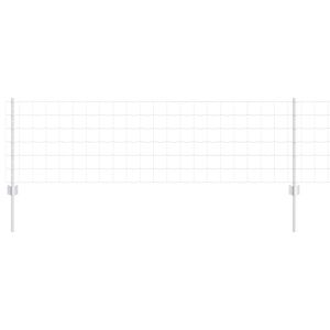 vidaXL Plot s sloupkem Stř&iacute;brn&aacute;