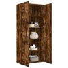 vidaXL Skříň highboard kouřový dub 80 x 42,5 x 185 cm kompozitní dřevo